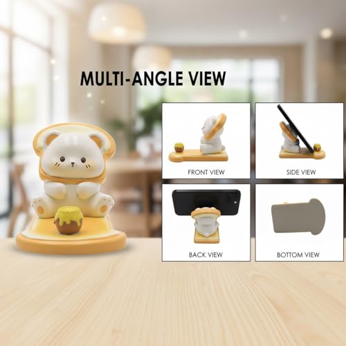 FunBlast Resin Cute Animal Phone Holder – Mobile Stand for Desk, Office & Home, Cute Animal Design Phone Stand for Watching Videos, Reading & Decoration, Home Essential (Bear) - Image 5