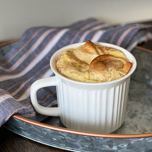 CorningWare 2-Pack 20oz Ceramic Meal Mugs with BPA-Free Vented Lids, French White - Image 5