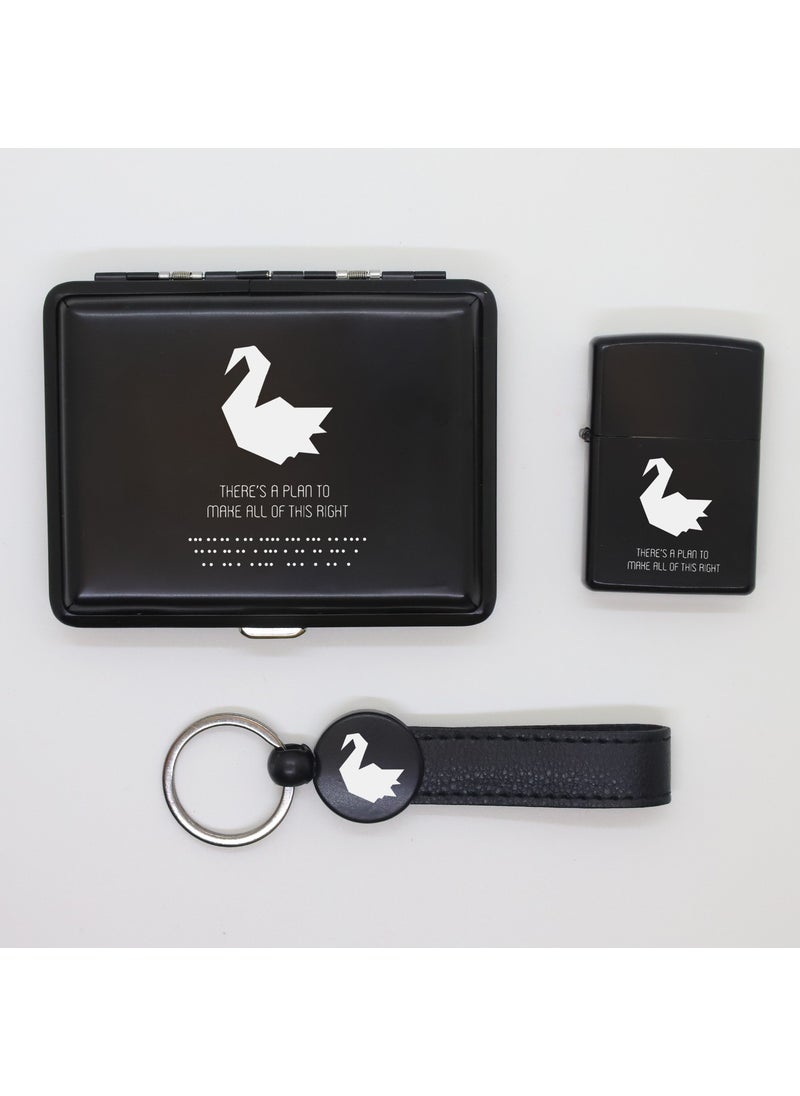 Ada Lazer - Personalized Prison Break Metal Plate, Zippo Lighter and Keychain Set - Image 1
