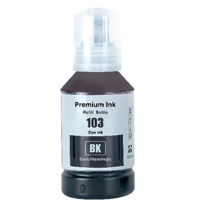 نيكس نوفا حبر EcoTank 103 لـ EPSON طقم 4 عبوات ألوان أسود سماوي أرجواني أصفر لطباعة يومية واستخدام منزلي ومكتبي - Image 2