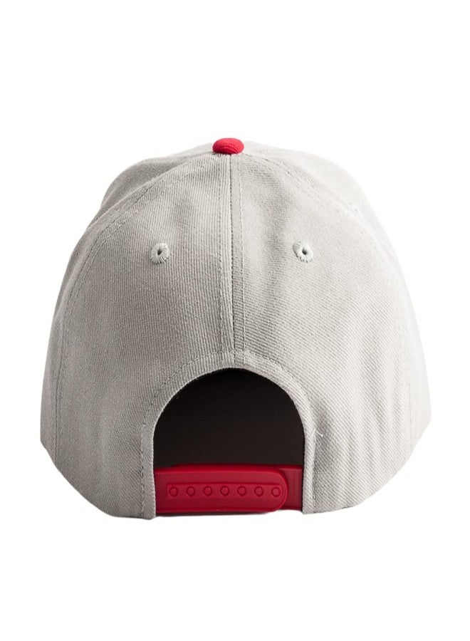 AMERICAN NEEDLE 400 Series Pacific Coast League Baseball Cap, Hollywood Stars, Grey/Red (400A1V-HOS) - Image 2