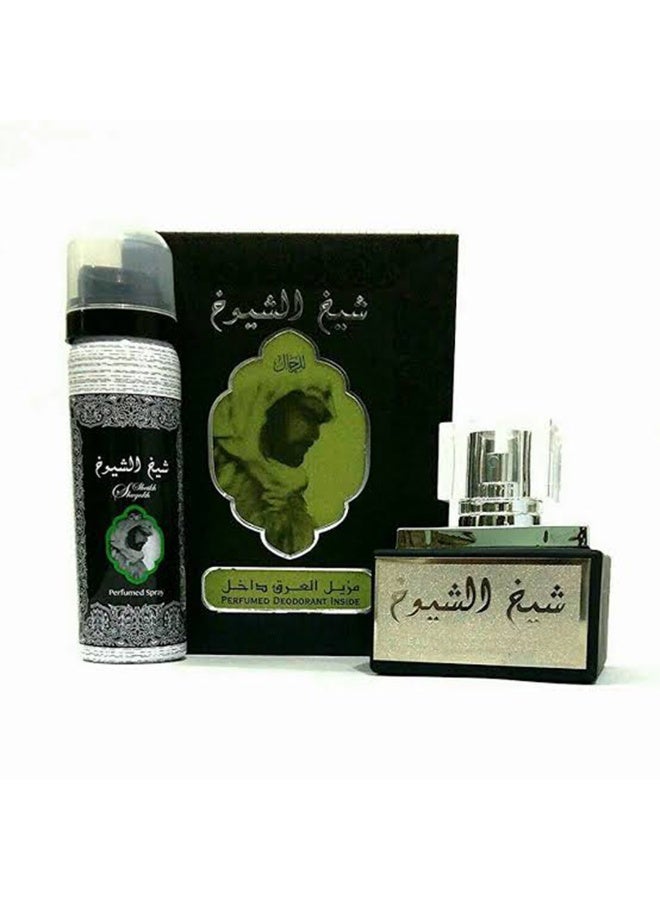 Lattafa Sheikh Shuyukh - Set EDP- 50ml With Deodorant For Men - Image 1