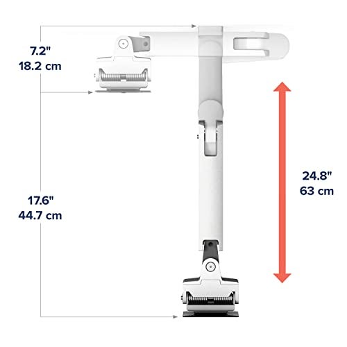 Ergotron – HX Single Ultrawide Monitor Arm, VESA Wall Mount – for Monitors Up to 49 Inches, 20 to 42 lbs, Less Than 8 Inch Display Depth – Standard Pivot, Polished Aluminum - Image 4