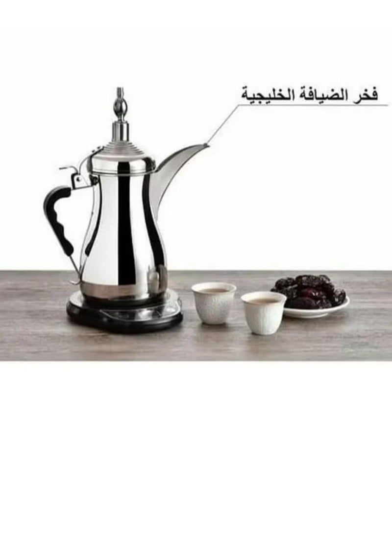 دلة خليج 1 لتر لون فضي - Image 2