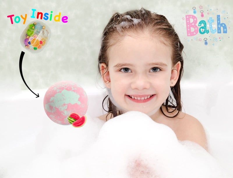 MADO Unicorn Bath Bombs with Surprise Inside for Kids Girls, Bath Bombs Surprise Birthday Gifts Unicorn Gifts for Kids Girls with Jewelry Toys Inside - Image 4