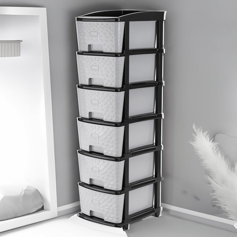 Rasvesh 7XL Drawer Multipurpose Drawer Plastic Modular Chest Storage Organizer Home Office Parlor School Doctors Home and Kids 7XL - Image 2