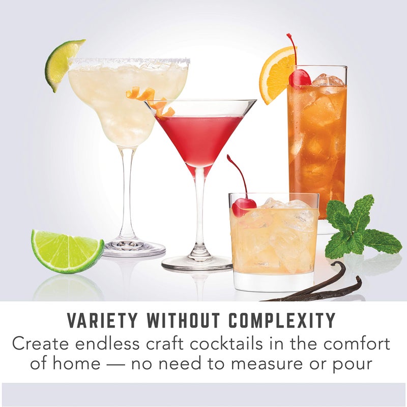 Bartesian Cocktail Making Machine - Automatic Mixology Home Bar Cocktails Mixing Maker - Push Button Pre Mixed Drink Capsule Dispenser Shaker for Margarita, Old Fashioned, Martini, Daiquiri & More - Image 4