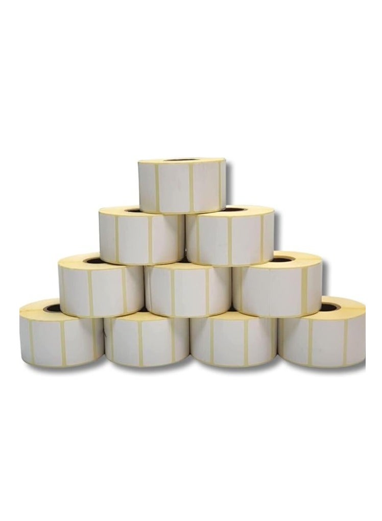 Terabyte 10 Rolls - 38mm x 40mm Barcode Label Sticker Direct Thermal 1000 Labels Per Roll for Zebra GC420d GC420t GK420d GK420t GX420d GX420t GX430t For Grocery, Supermarkets, Retail Store, Pharmacy - Image 2