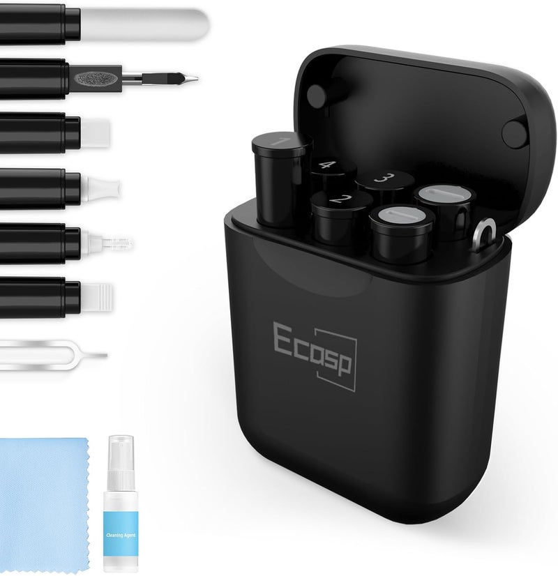 Ecasp Cleaner Kit for AirPod, Multi-Tool iPhone Cleaning Kit, Cell Phone Cleaning Repair & Recovery iPhone and iPad (Type C) Charging Port, Lightning Cables, and Connectors, Easy to Store and Carry Design - Image 1
