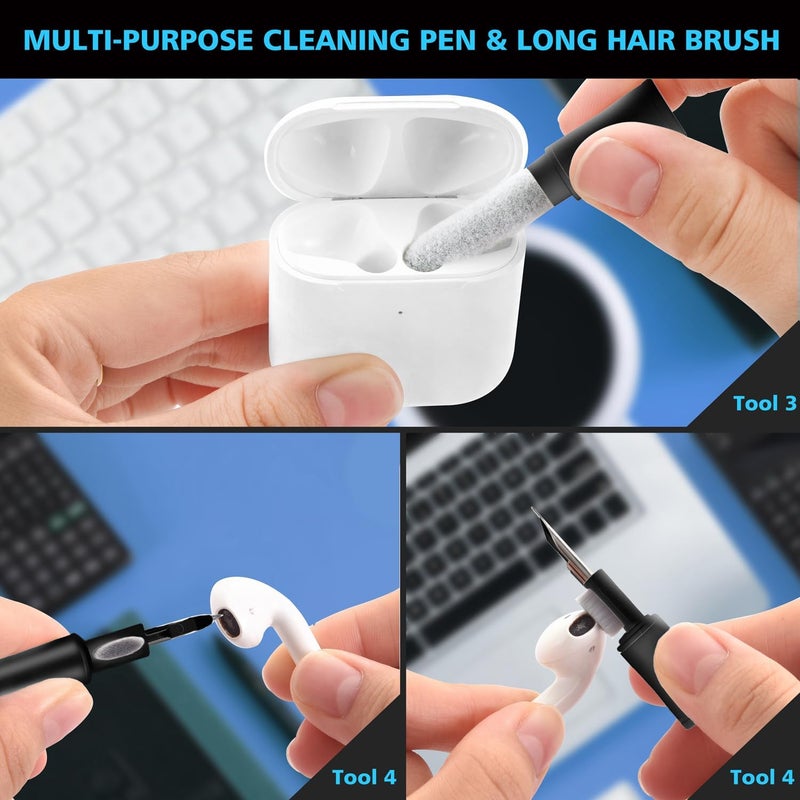 Ecasp Cleaner Kit for AirPod, Multi-Tool iPhone Cleaning Kit, Cell Phone Cleaning Repair & Recovery iPhone and iPad (Type C) Charging Port, Lightning Cables, and Connectors, Easy to Store and Carry Design - Image 4