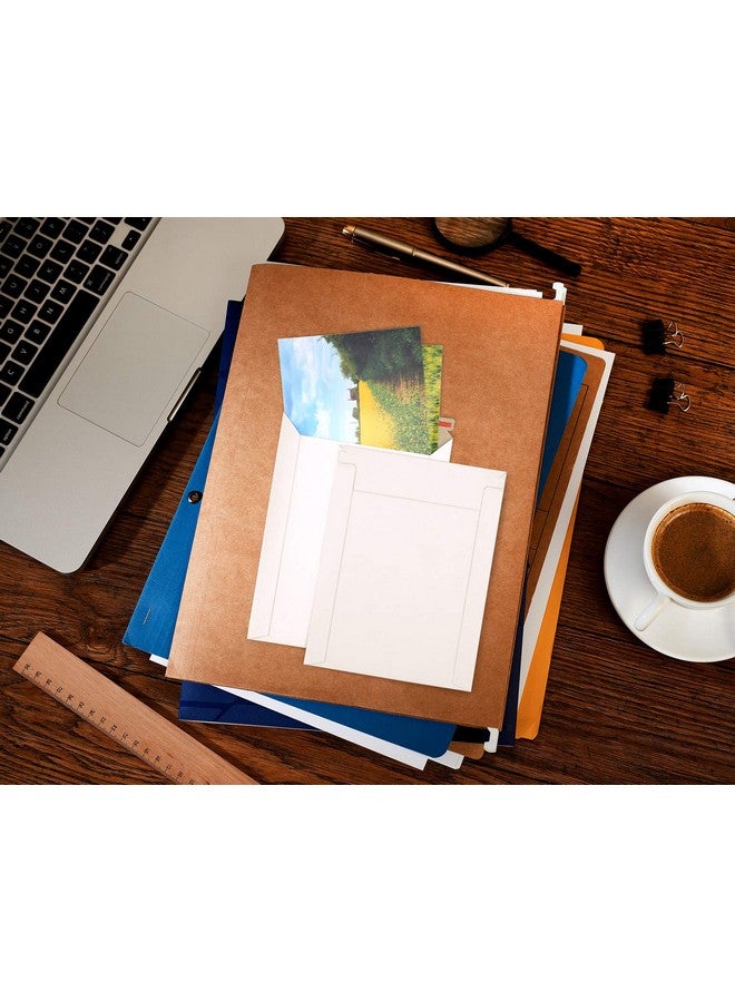 ValBox 6X8 Self Seal Photo Document Mailers 25 Pack Stay Flat White Cardboard Envelopes 6.25 X 8.25 Inches - Image 5