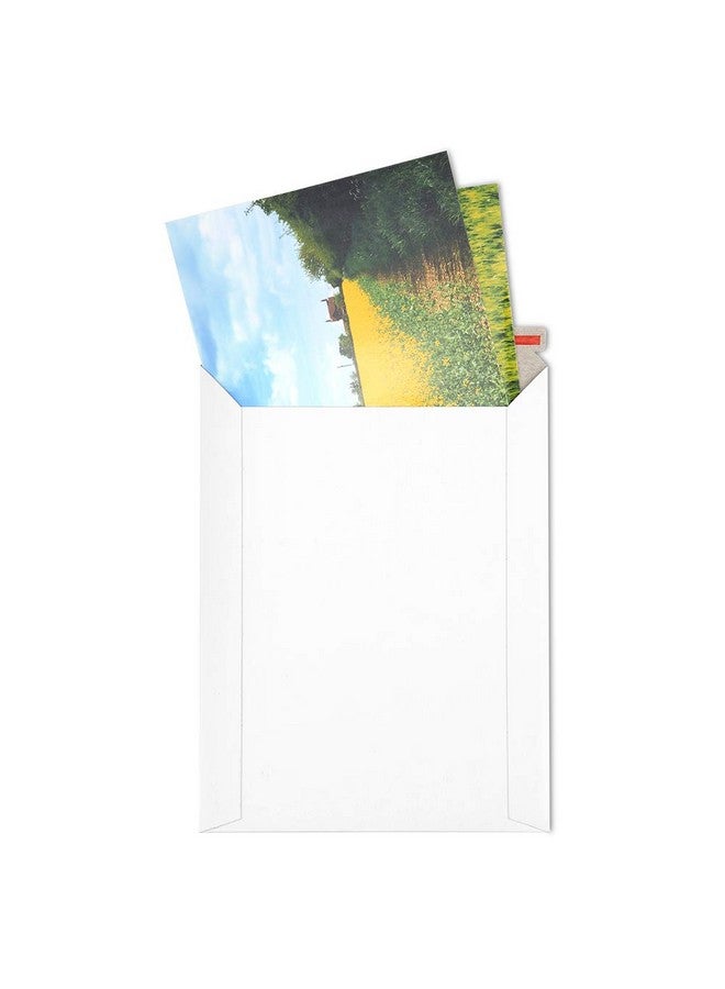 ValBox 6X8 Self Seal Photo Document Mailers 25 Pack Stay Flat White Cardboard Envelopes 6.25 X 8.25 Inches - Image 3