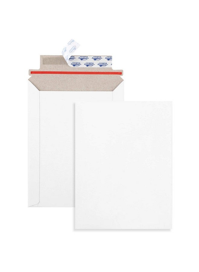 ValBox 6X8 Self Seal Photo Document Mailers 25 Pack Stay Flat White Cardboard Envelopes 6.25 X 8.25 Inches - Image 1