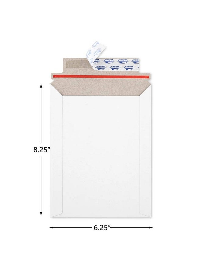 ValBox 6X8 Self Seal Photo Document Mailers 25 Pack Stay Flat White Cardboard Envelopes 6.25 X 8.25 Inches - Image 2
