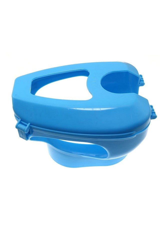 ماكسمورال حامل حمام ماكسمورال بإطار ثابت للطيور - محقنة تغذية بلاستيكية للطيور الصغيرة، فرخ الببغاء - لوازم تغذية ثابتة للطيور، أزرق - Image 4