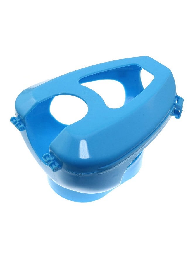 ماكسمورال حامل حمام ماكسمورال بإطار ثابت للطيور - محقنة تغذية بلاستيكية للطيور الصغيرة، فرخ الببغاء - لوازم تغذية ثابتة للطيور، أزرق - Image 2