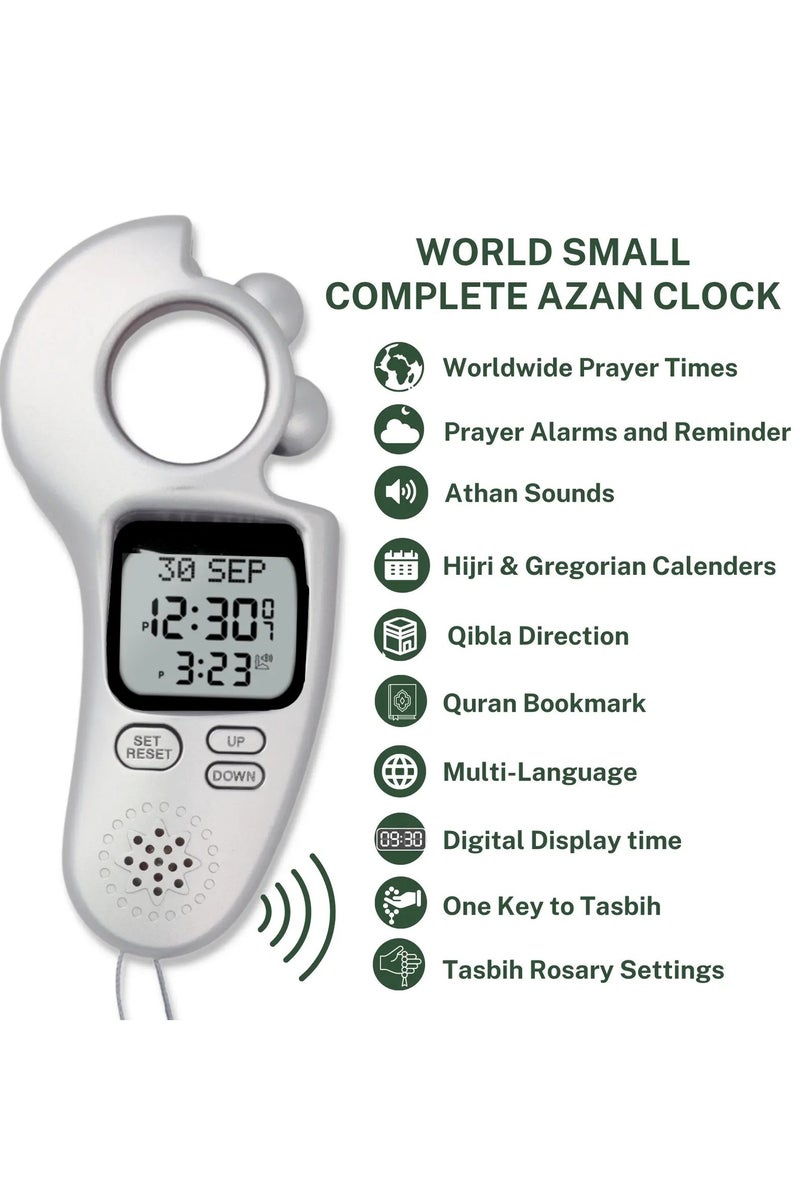 Smart Electronic Digital Rosary with a Wide Screen, with a Reminder of Prayer Times, the Call to Prayer, and a Tasbeeh Counter - Image 2
