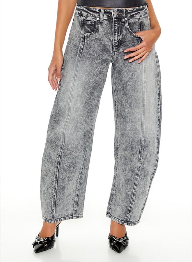 FOREVER 21 High-Rise Baggy Barrel Jeans - Image 3