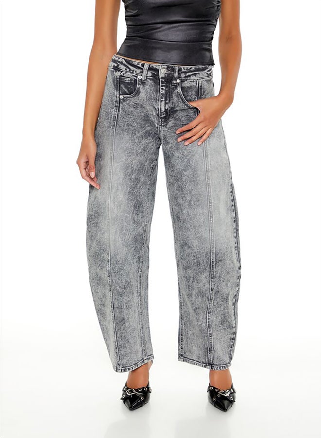 FOREVER 21 High-Rise Baggy Barrel Jeans - Image 4