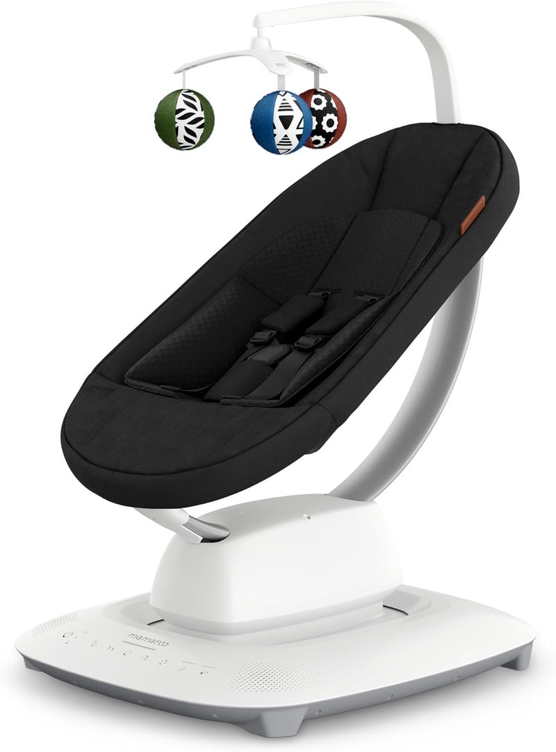 UPPAbaby Mamaroo Infant Seat with Multiple Motion Settings – Smart Bluetooth & App Control, Built-in Sounds, Newborn Insert, Jake Charcoal Mélange - Image 1