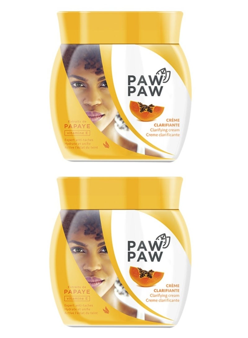 Two Pieces Of Clarifying Cream With Papaye And Vitamine E 2X120 ml