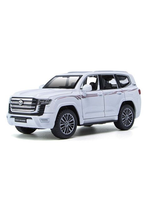 Land Cruiser Zinc Alloy Sound and Light Model Car 15.5x7x6CM