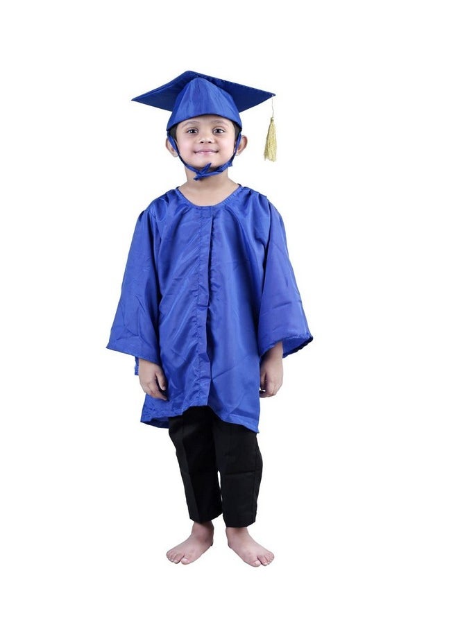 بوك ماي كوستيوم فستان حفل التخرج الأزرق من BookMyCostume، زي تنكري للأطفال والكبار، مناسب للأعمار من 5 إلى 6 سنوات  - Image 1