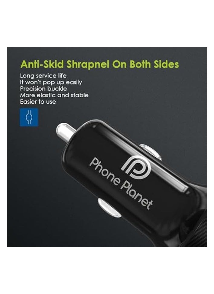 erorex - 51W Dual usb type Dual usb, Mobile Phone/Tablet/MP3/MP4/other USB Device,QC3.0, PD /38W Dual USB Car Charger, Fireproof Material 2 Port QC2, Fast Charging, Black 1 x USB, TYPE-C(38W) (51W) 1 PC - Image 1