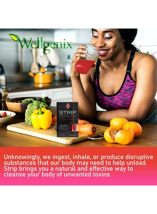 Wellgenix Strip Natural Detox Cleanser Fruit Punch Concentrated Extra Strength 1oz (2 Pack) - Image 4
