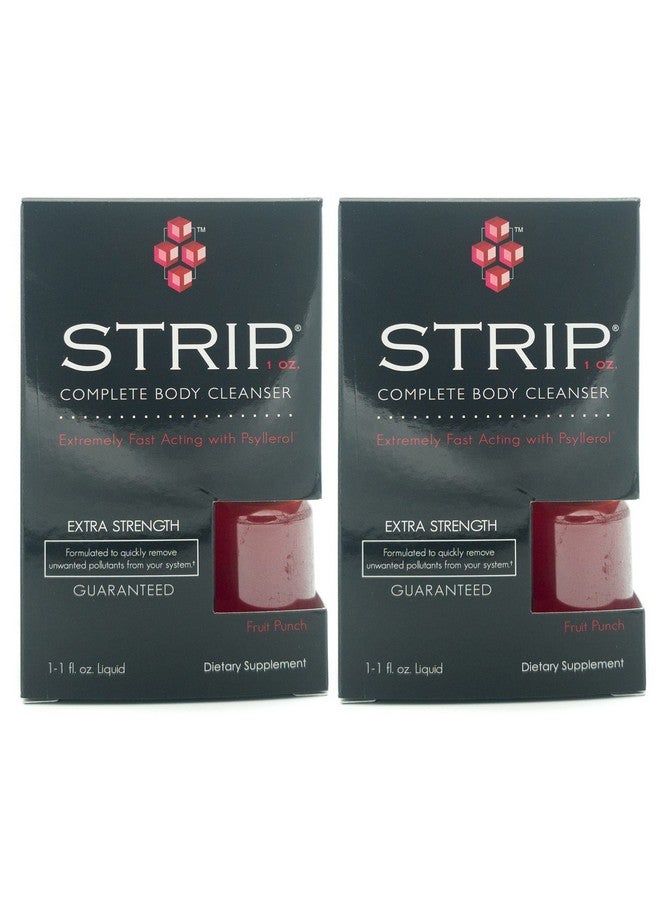 Wellgenix Strip Natural Detox Cleanser Fruit Punch Concentrated Extra Strength 1oz (2 Pack) - Image 1