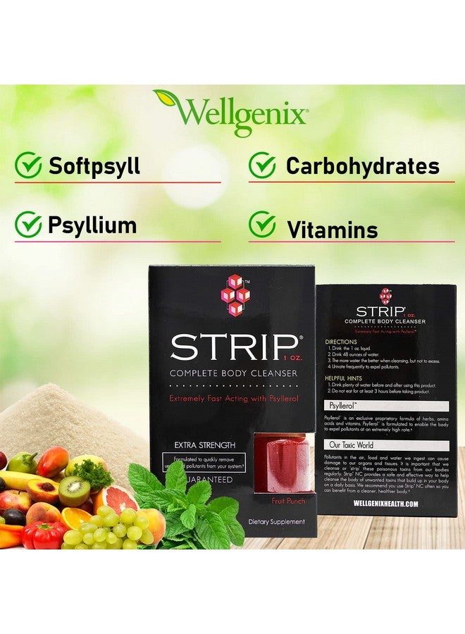 Wellgenix Strip Natural Detox Cleanser Fruit Punch Concentrated Extra Strength 1oz (2 Pack) - Image 2