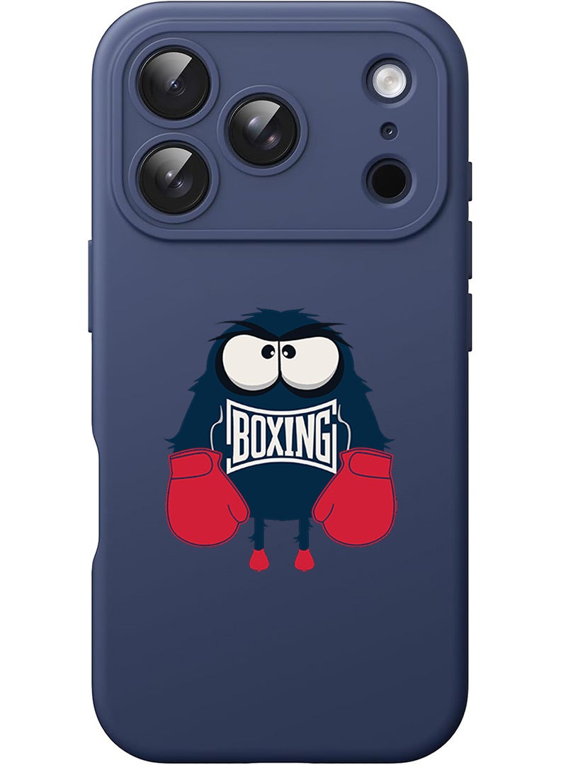 Theodor Protective Slim Fit Case Liquid Silicone Cover with Full Body Protection Anti-Scratch Shockproof Case For Apple iPhone 17 Pro Max (Blue) Boxing - Image 1