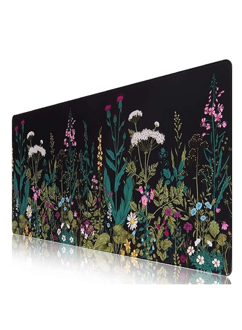 Desk Mat  Big Desk Pad  900x400x3mm  Extended Gaming Mouse Pad  Large Mouse Pad For Desk Rubber Base Mousepad With Stitched Edges  Keyboard Mouse Mat For Work  Game  Office  Home - Image 1