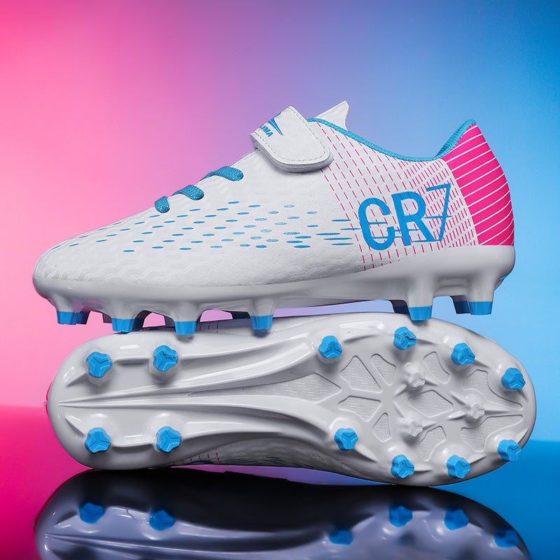 حذاء كرة قدم للشباب متعدد الألوان تصميم CR7 بجزء علوي من البولي يوريثان - Image 4