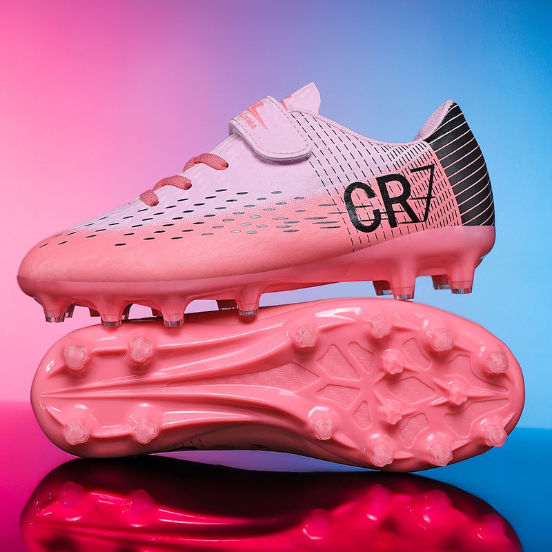 حذاء كرة قدم للشباب متعدد الألوان تصميم CR7 بجزء علوي من البولي يوريثان - Image 3