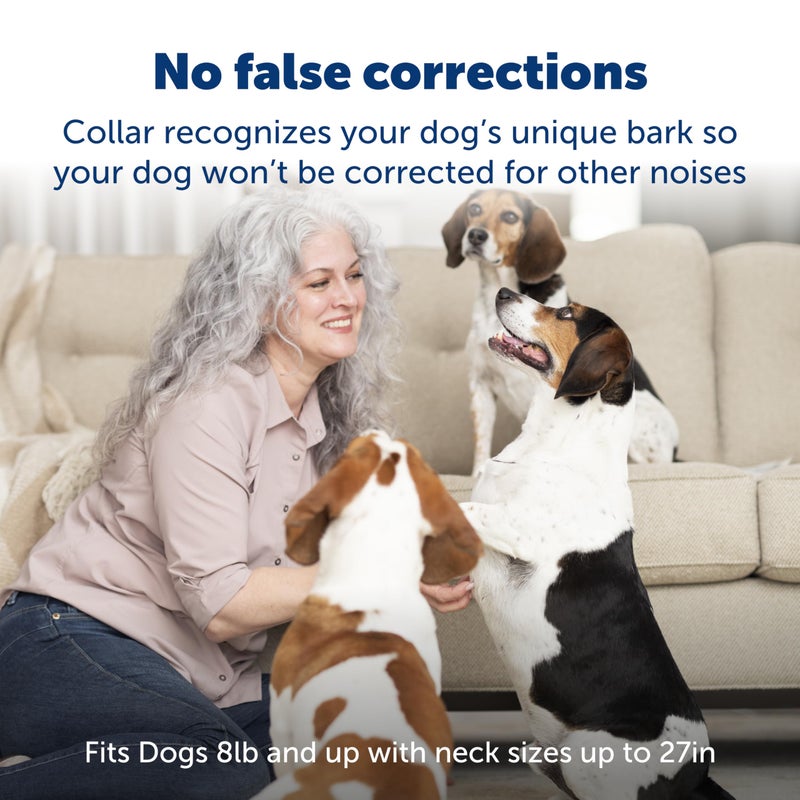 PetSafe Spray Bark Dog Collar, Automatic No Bark Device for Dogs 8 lb. and Up - Rechargeable and Water-Resistant â€“ Includes Citronella and Unscented Spray Refills & USB Charging Cable, Navy - Image 3