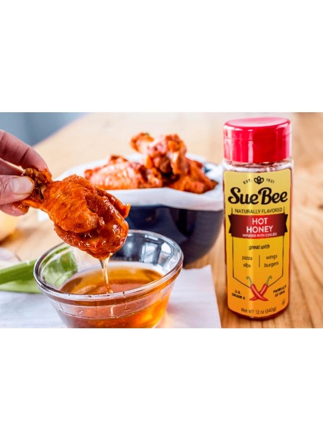 Sue Bee Infusions Hot Honey, 12 Ounce Sue Bee Chili Infused Hot Honey For Ribs, Wings, Burgers - Image 3