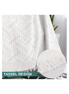 Bedsure Throw Blanket for Couch Cream White Versatile Knit Woven Blanket for Chair Bed and Living Room Sofa Slipcovers Blanket with Tassels for Pets Kids 130*180cm - pzsku/ZD80071FCB35B8B537189Z/45/_/1685070434/8166554b-02be-4ace-84e5-37b71e30c365