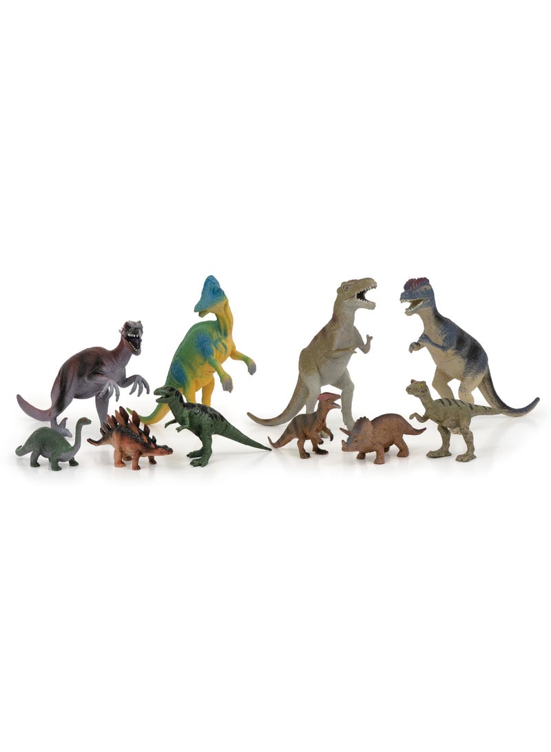 ADDO مجموعة تماثيل الديناصورات الرائعة من أدو | تمثال قابل للجمع | تمثال حيواني | تمثال عرض | مجموعة ألعاب حيوانات | جوانلونغ، ترايسيراتوبس، تي-ريكس، ستجوسورس | هدية للأطفال والبالغين - Image 1