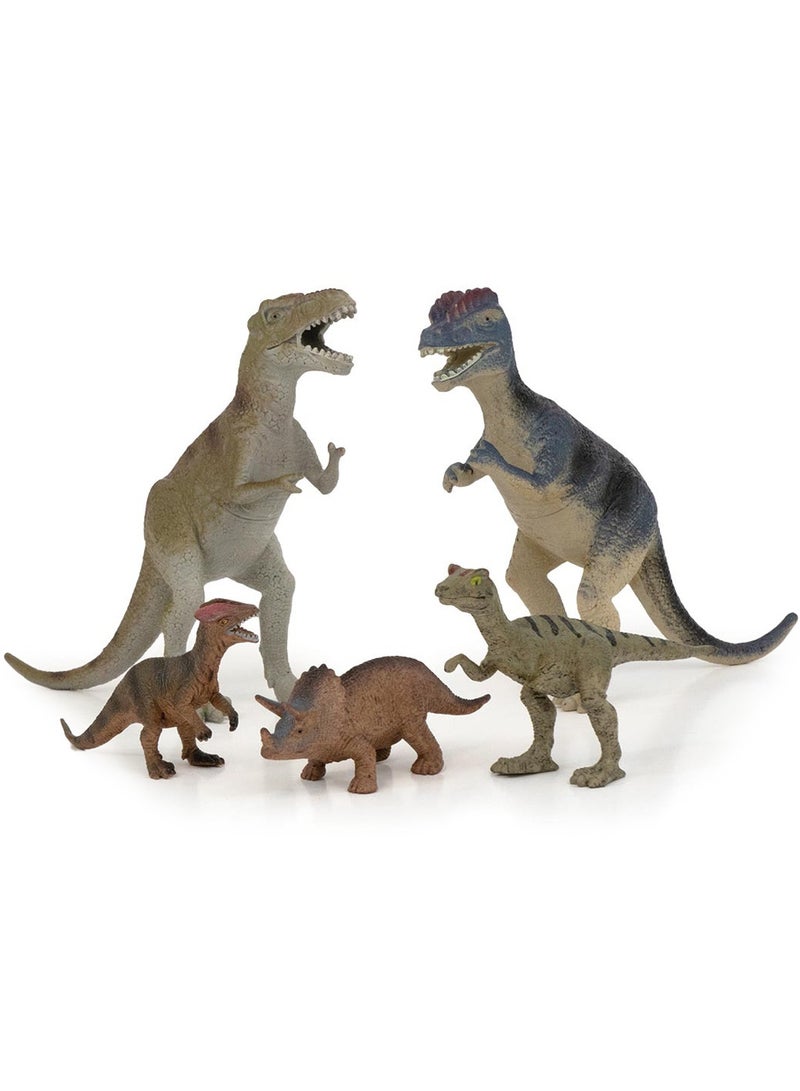 ADDO مجموعة تماثيل الديناصورات الرائعة من أدو | تمثال قابل للجمع | تمثال حيواني | تمثال عرض | مجموعة ألعاب حيوانات | جوانلونغ، ترايسيراتوبس، تي-ريكس، ستجوسورس | هدية للأطفال والبالغين - Image 3