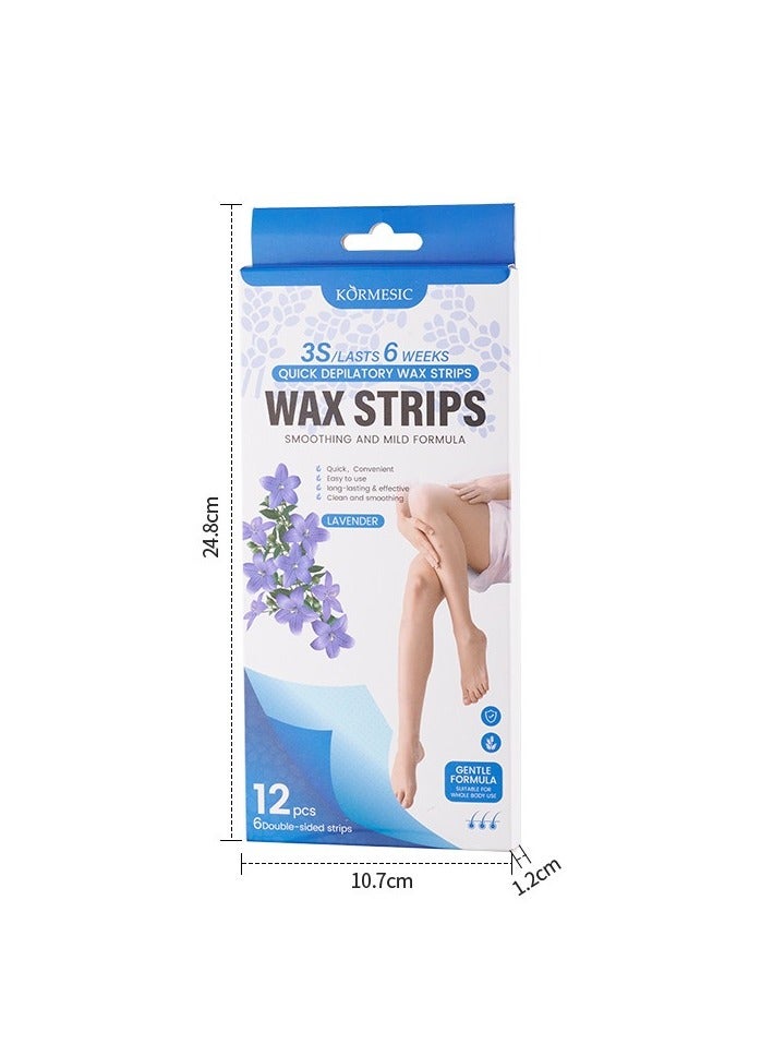 Kormesic شرائط شمع الخزامى 6 أزواج/مربع - Image 1