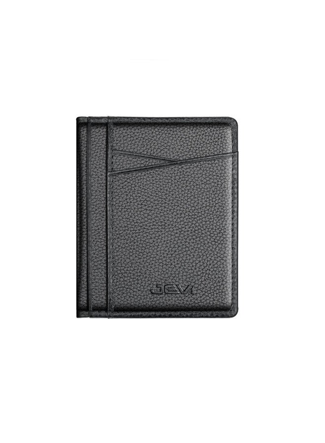 Jevi Genuine Leather Ultra-thin Card Holder For Men And Women With Multiple Card Slots, Mini Wallet, Driver's License Holder, Simple Id Holder, Top-grain Leather - Image 4