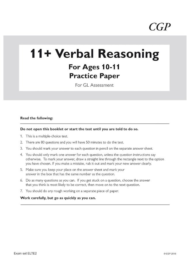 11+ GL Practice Papers Mixed Pack - Ages 10-11 (with Parents' Guide & Online Edition) - Image 3