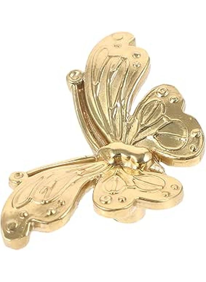 Antique Brass Butterfly Cabinet Knobs Vintage Drawer Handles for Bedroom Kitchen Furniture - Image 1