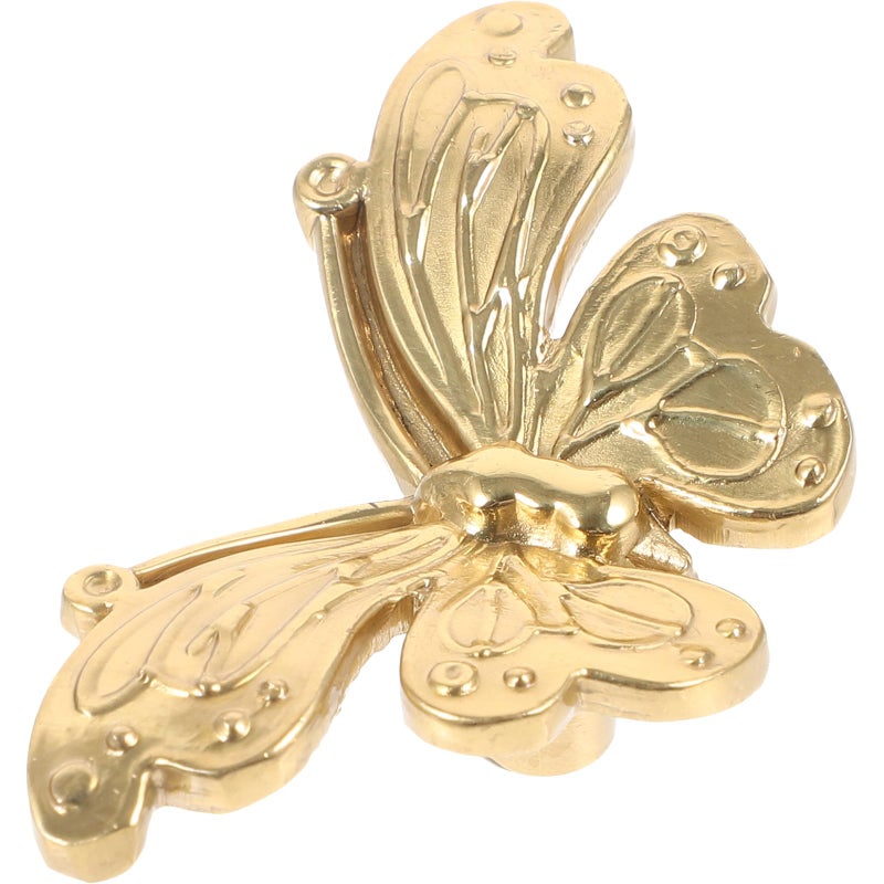 Antique Brass Butterfly Cabinet Knobs Vintage Drawer Handles for Bedroom Kitchen Furniture - Image 2