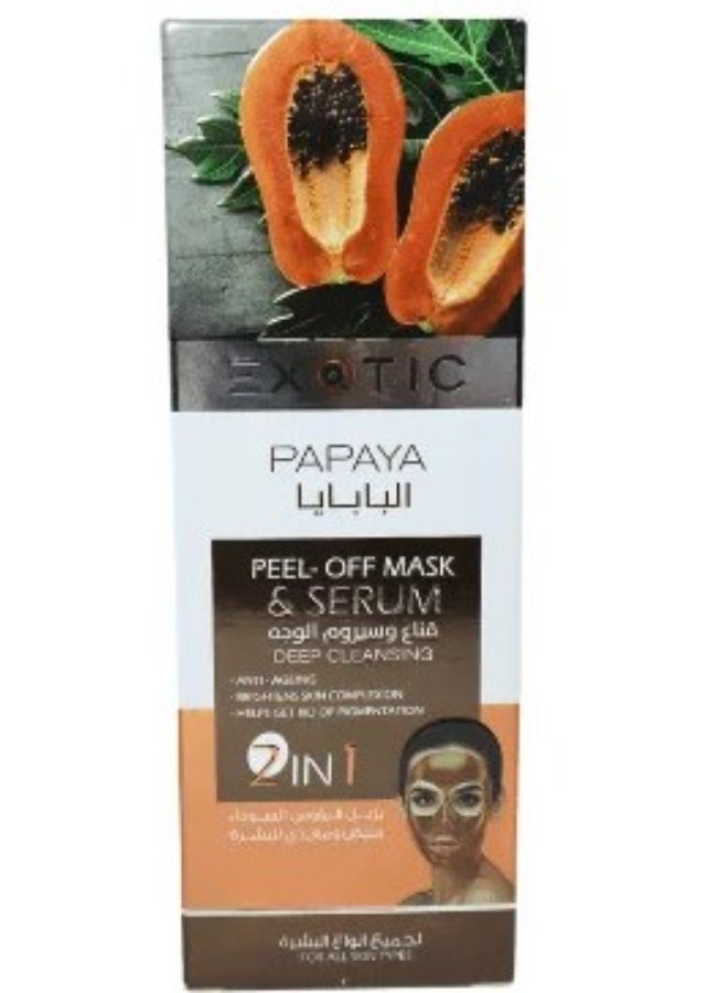 Exotic Peel-Off Facial Mask & Serum with Papaya Extract – 100ml