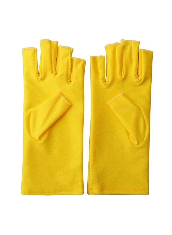 Pimoys Anti UV Gloves for Nail Lamp Light Manicure Gloves UV Protection Gloves Fingerless UV Light Gloves for Gel Nail Lamp Hand UV Protection Gloves - Image 4