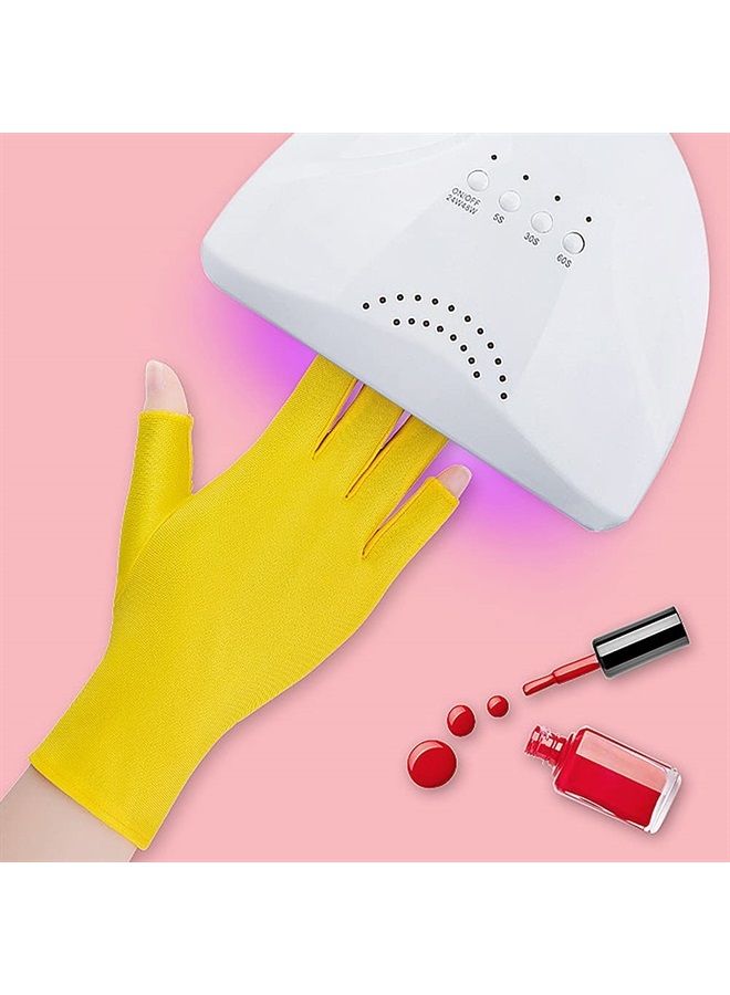 Pimoys Anti UV Gloves for Nail Lamp Light Manicure Gloves UV Protection Gloves Fingerless UV Light Gloves for Gel Nail Lamp Hand UV Protection Gloves - Image 5