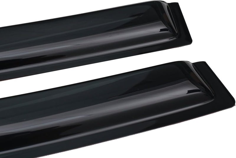 Lightronic WV94718 Tape-on Side Window Visor Deflector Rain Guard, Dark Smoke, 4 PCS Set for 2020-2023 Toyota Corolla - Image 5