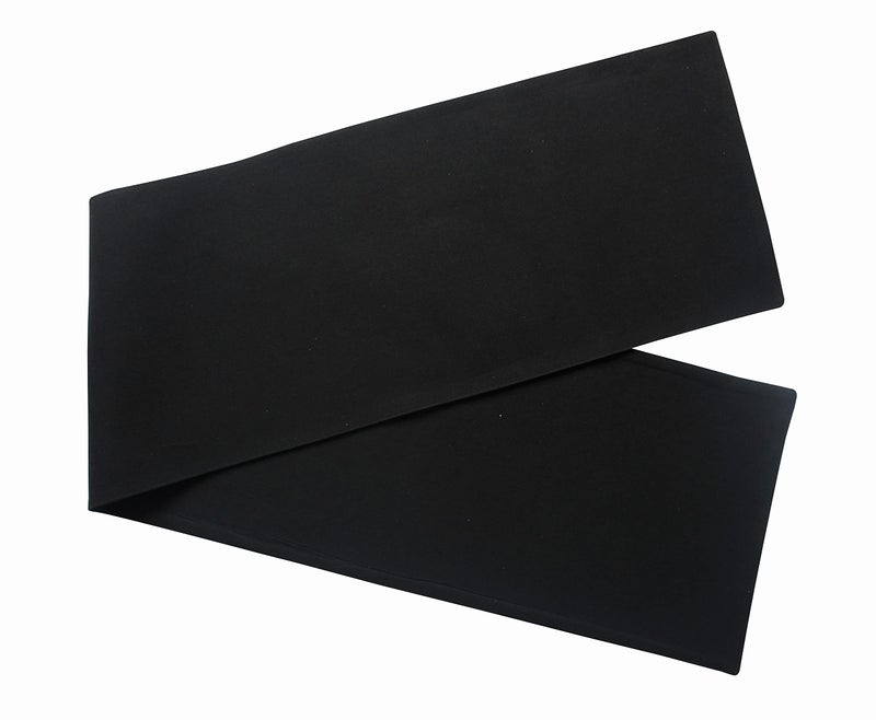 Airwill Cotton Plain Black Designed Solid Pattern Table Runner Length 152cm (Black, Pack of 1) - Image 3